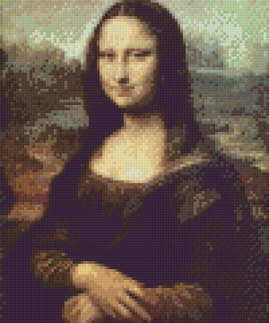 Mona Lisa Six [6] Baseplate PixelHobby Mini-mosaic Art Kits image 0